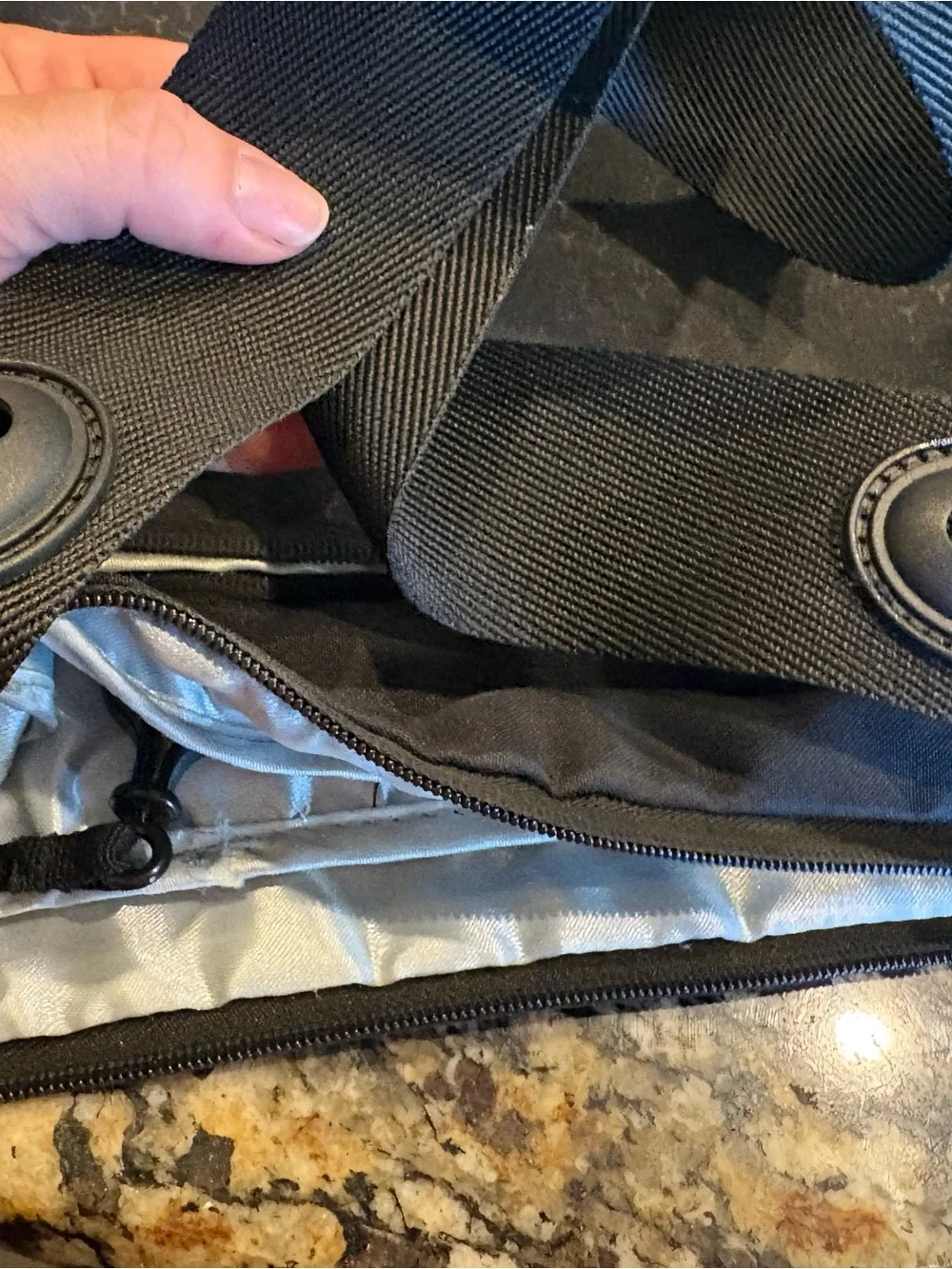 Black Doona Essentials Diaper Stroller Bag Lookalike